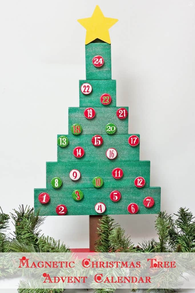 DIY Magnetic Christmas Tree Advent Calendar - Third Stop on the Right