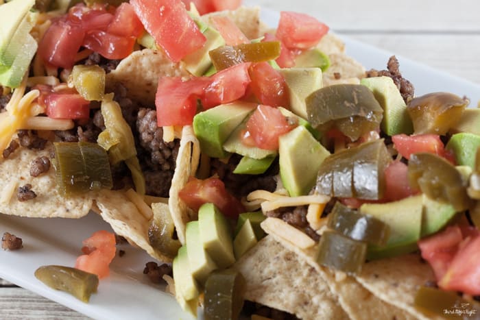 Easy Avocado and Jalapeño Loaded Nachos - Third Stop on the Right