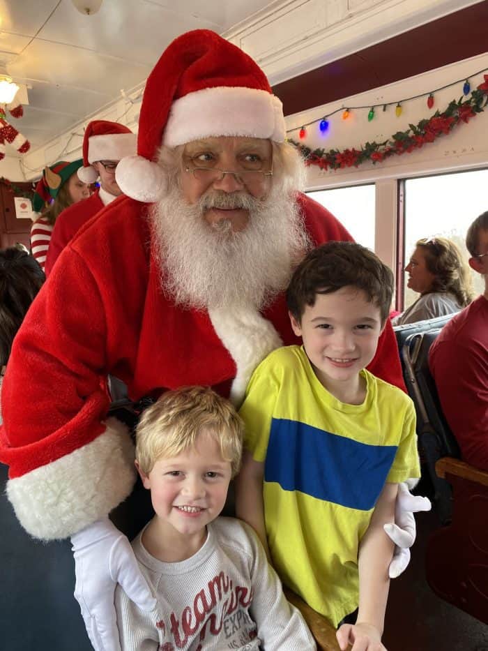 Visit from Santa on the Everett Railroad