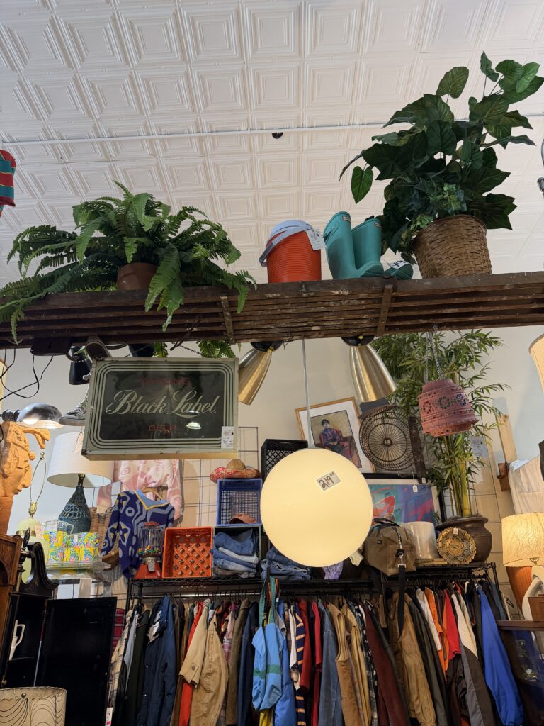 A vendor booth at Black Cat Vintage
